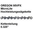 Sägekette 0.325" Teilung 64 Treibglieder 1,3mm Nutbreite OREGON 95VPX MicroLite Sicherheitsverbindungsglieder