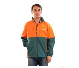 Forstjacke Waldarbeiterjacke Forest-Jack Soft-Shell Größe S wasserabweisend leicht warm atmungsaktiv