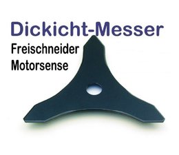 Freischneidermesser 300 / 20 / 3mm 3-Zahn Gras- und Dickichtmesser für Motorsense u. Freischneider