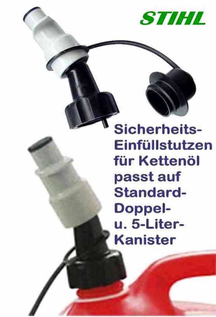 Einfüllstutzen Sägekettenöl STIHL Doppelkanister o. Standard