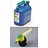 Kanister 5 li. blau mit Einfüllstutzen für Kettensäge Einfüllsystem für Kraftstoff mit manuell u. Automatik Einfüller