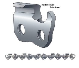 Sägekette Halbmeißel 0.325" x 62 Trgl. x 1,6mm Nut für Stihl 37cm Schnittlänge