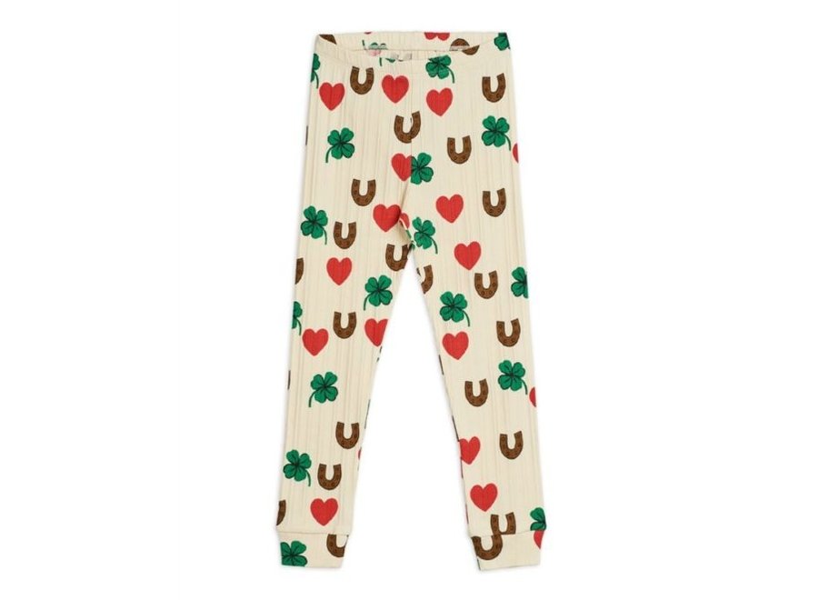 Mini Rodini Clover aop leggings