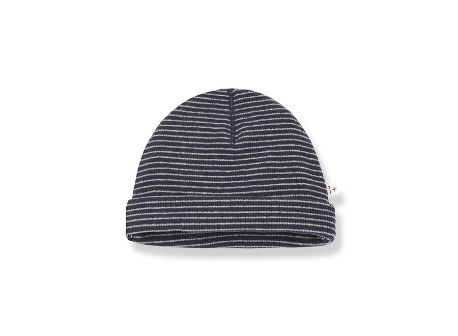 Yoho beanie blue notte/beige