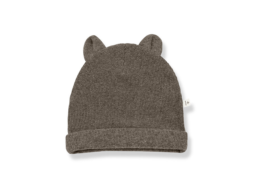 Mull beanie with ears terrau