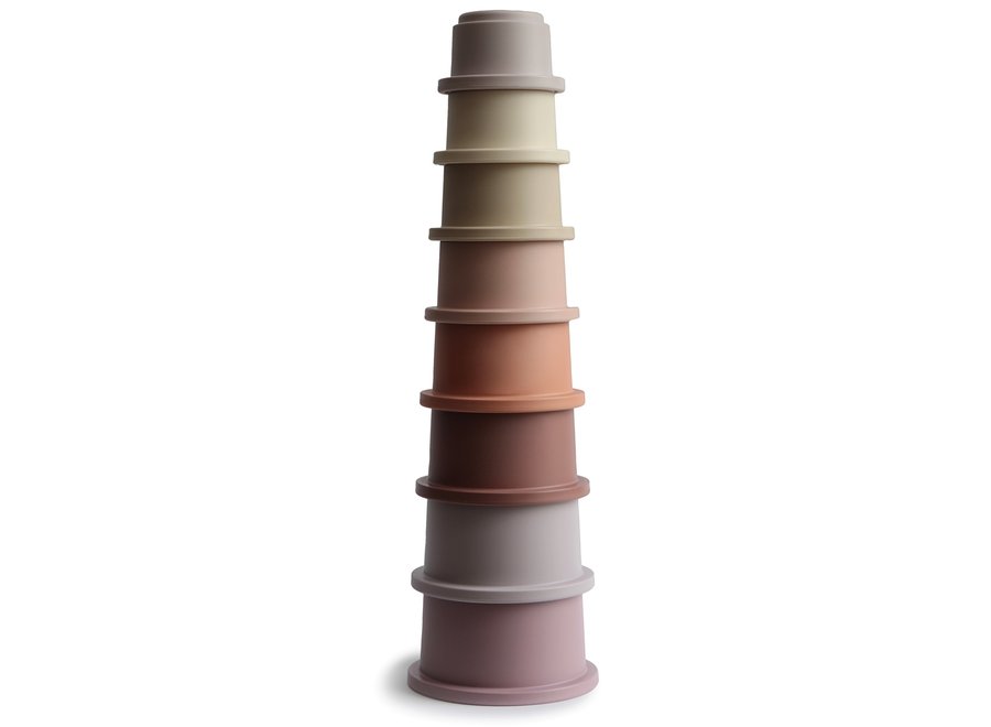 Mushie stacking tower Pastel