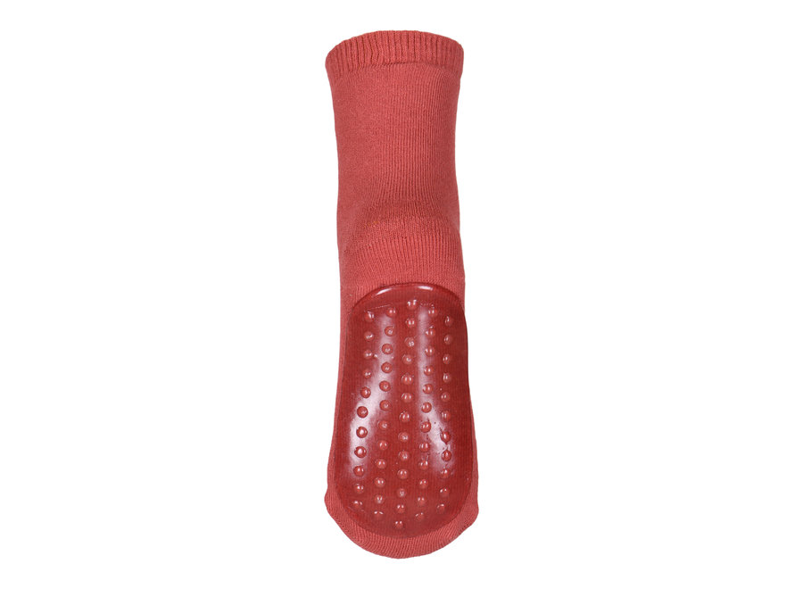 Cotton Socks with anti-slip 4270 Marsala