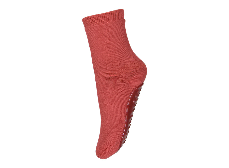 Cotton Socks with anti-slip 4270 Marsala