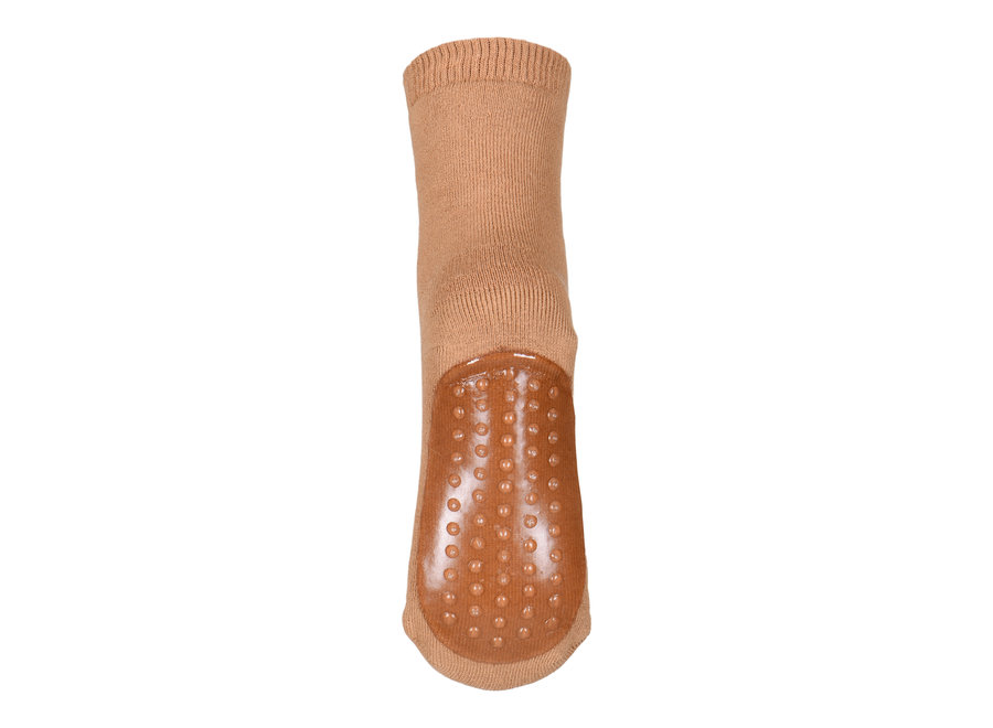 Cotton Socks with anti-slip 4155 Dark Apple Cinnamon