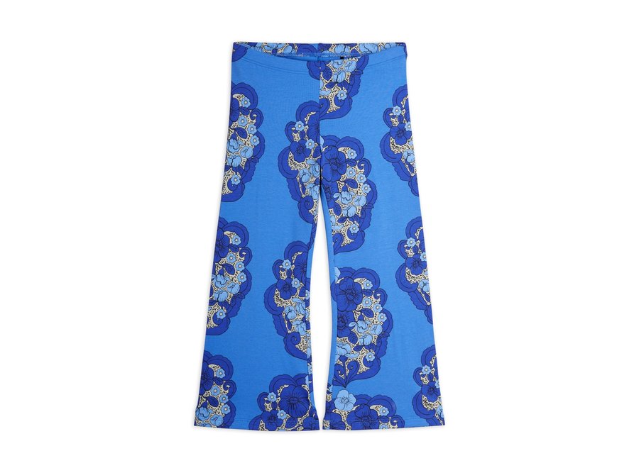 Flower aop flared trousers