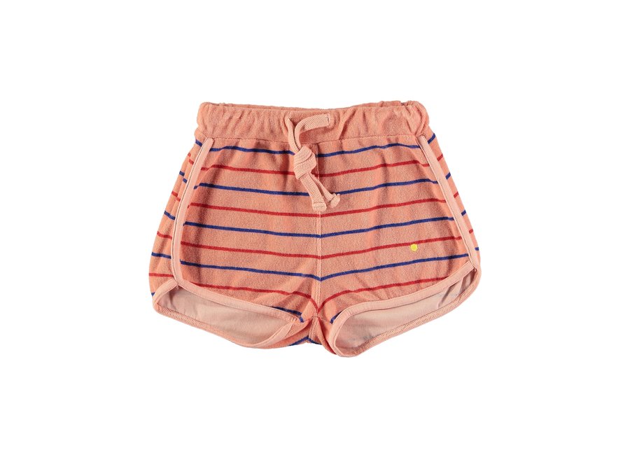 Terry short stripes Dusty pink