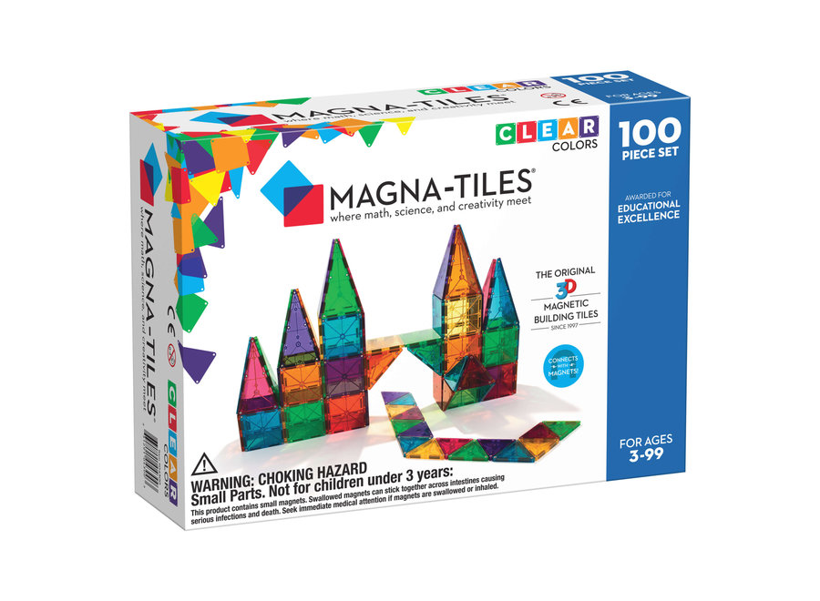 MagnaTiles Clear Colors 100 stuks