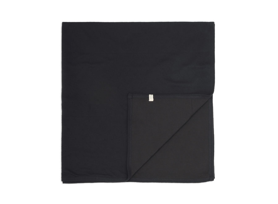 Baby blanket pointelle charcoal