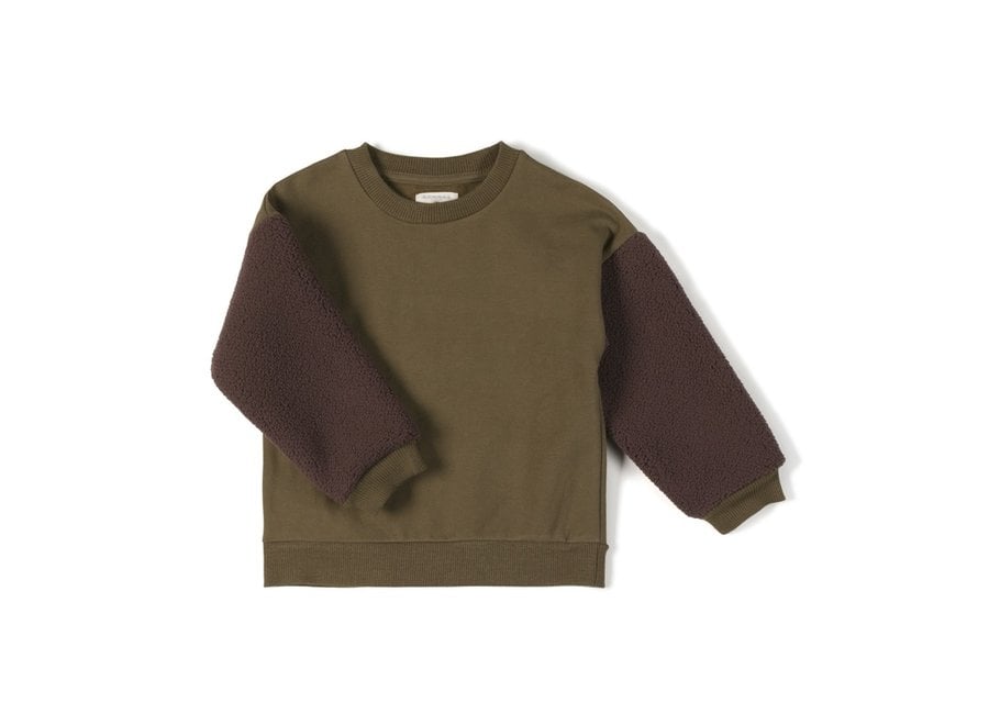 Sleeve Sweater Khaki