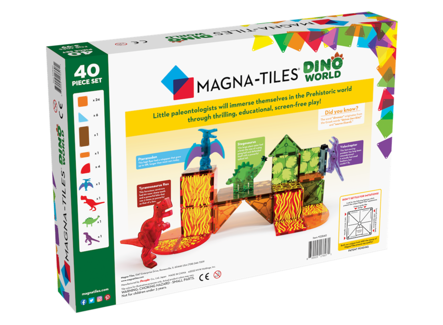 Magna Tiles Dino World 40 stuks