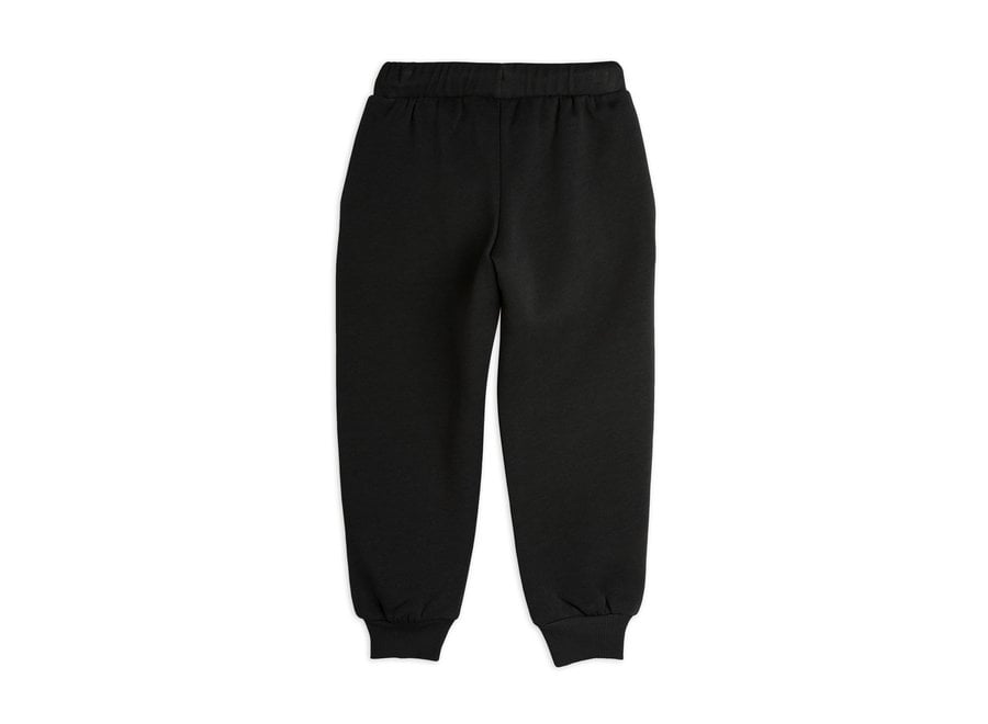 Horses Embroidery Sweatpants Black