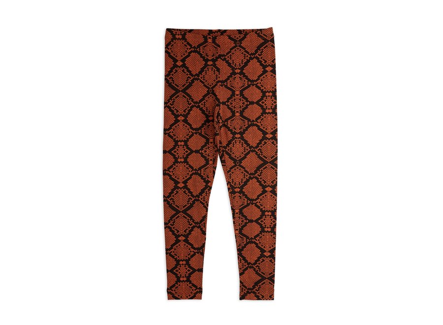 Snakeskin Leggings Brown