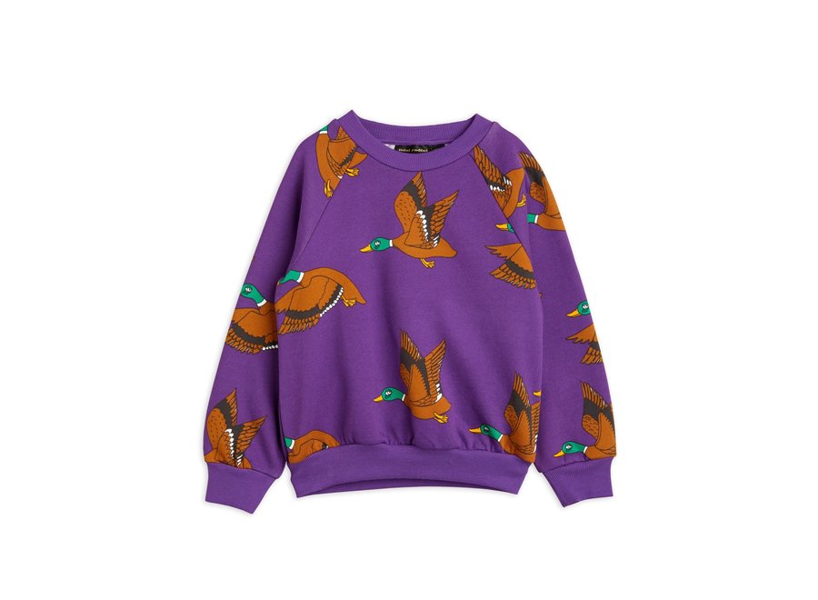 Ducks aop Sweatshirt Purple
