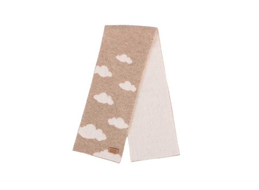 Baby & Kids Cloudy Cashmere Scarf Sand/Off White