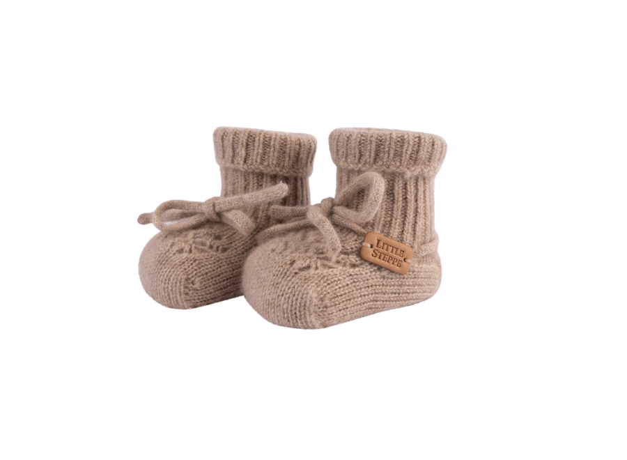 Baby Cashmere Booties Sand