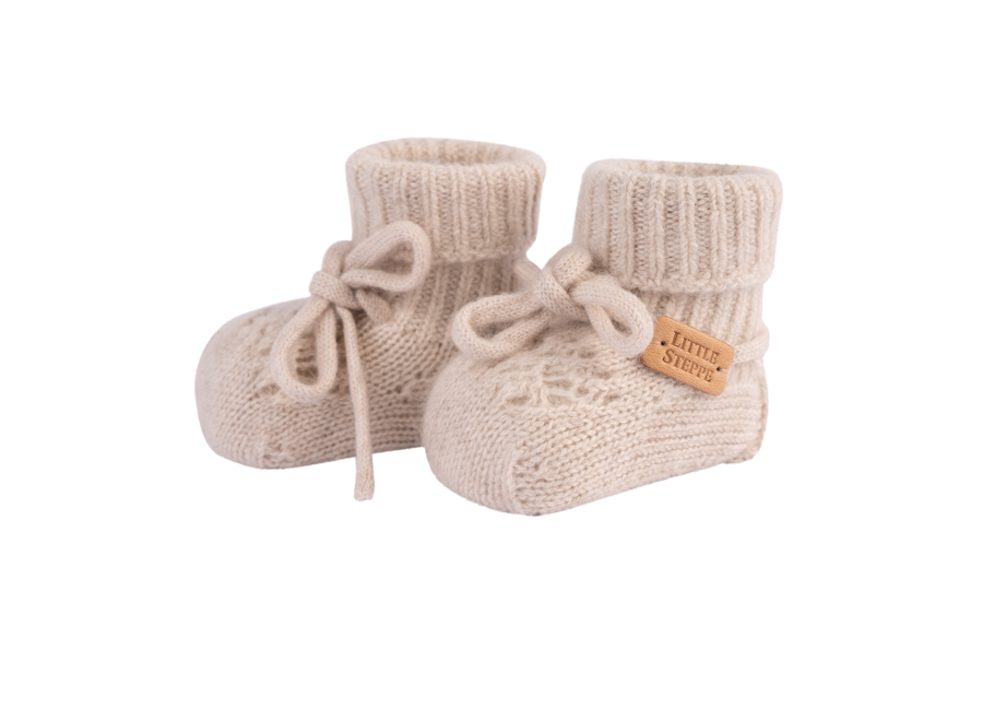 Baby Cashmere Booties Off White