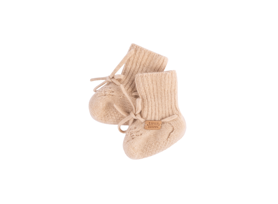Baby Cashmere Booties Beige