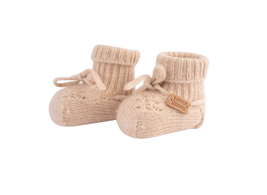 Baby Cashmere Booties Beige