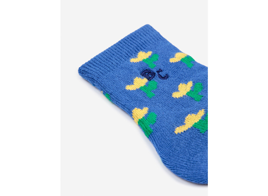 Sea Flower all over long socks