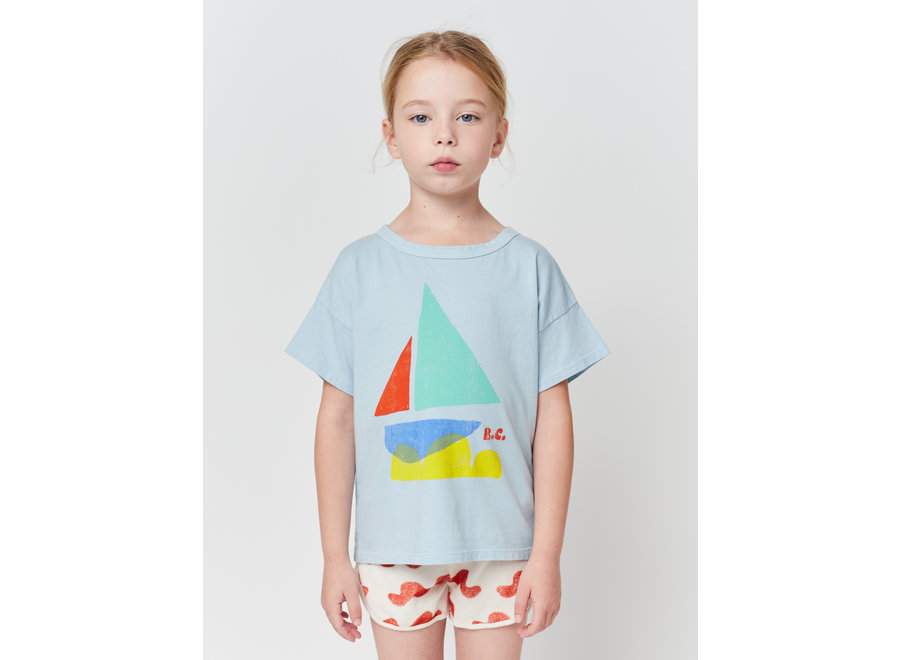 Multicolor Sail Boat T-shirt KID