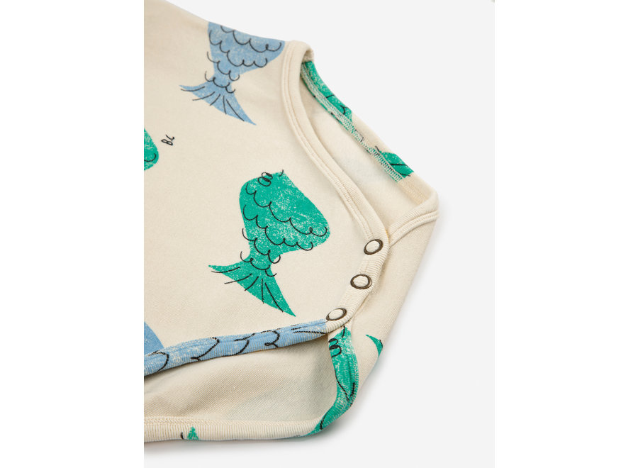 Multicolor Fish all over sleeveless body BABY