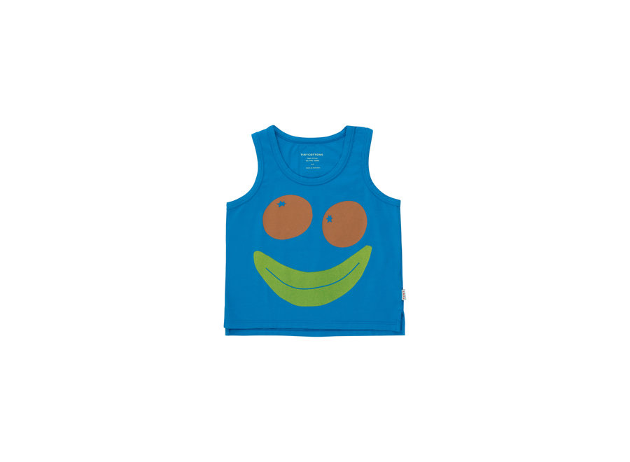 Smile Tank Top lapis blue