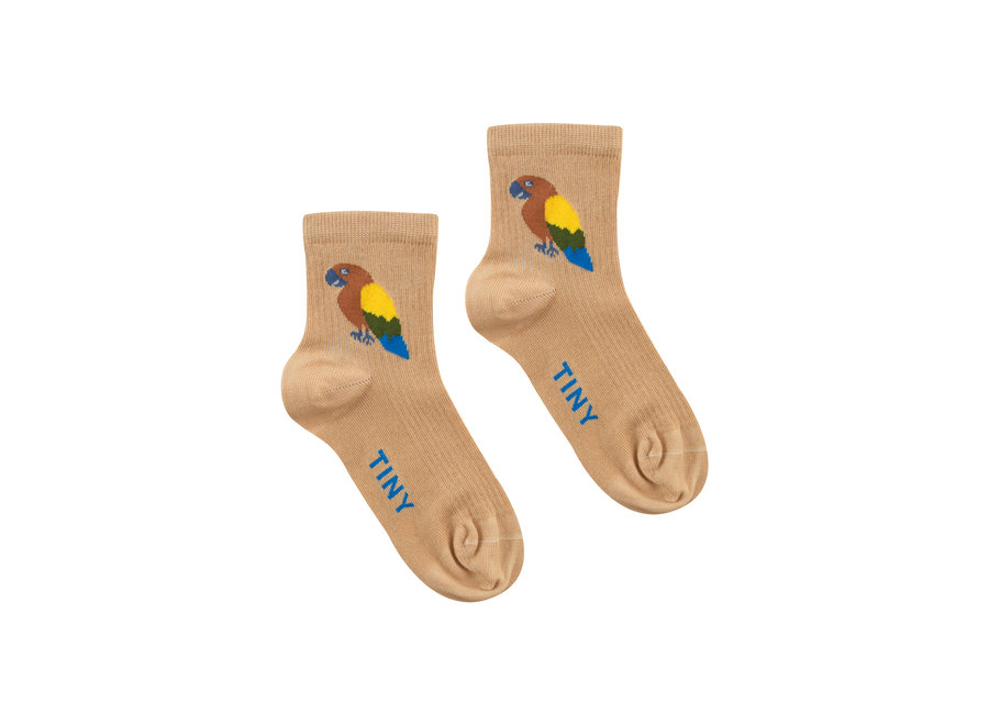 Tropical Quarter Socks almond