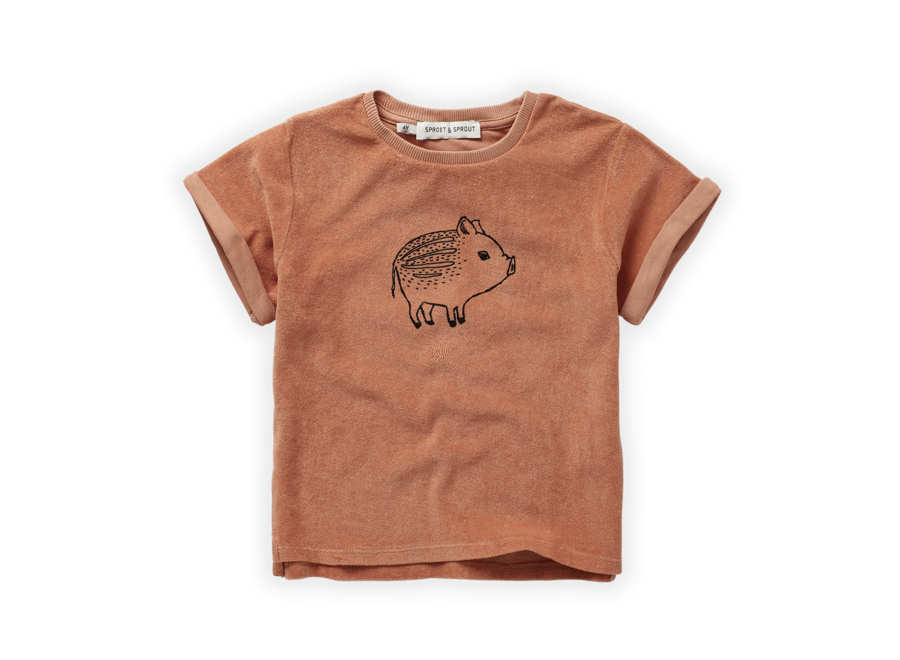 Terry T-shirt truffle piggy