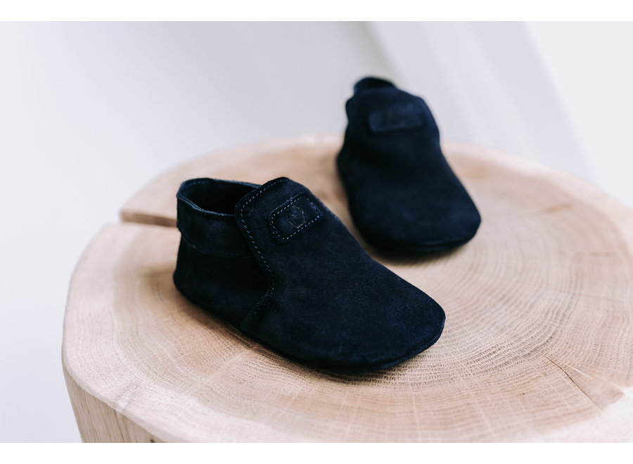 First Steps Navy Suede