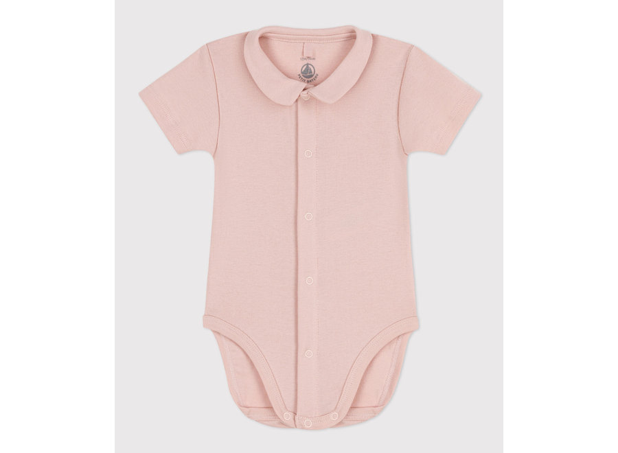 Body met kraagje Saline Roze