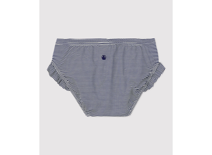 Zwemshort Medieval blauw/Marshmallow wit