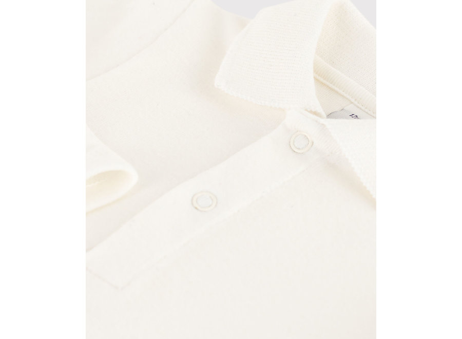 Polo Body longsleeve Marshmallow wit