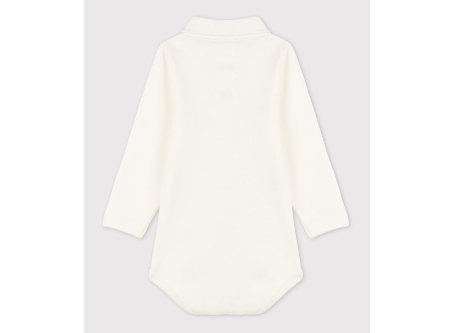 Polo Body longsleeve Marshmallow wit