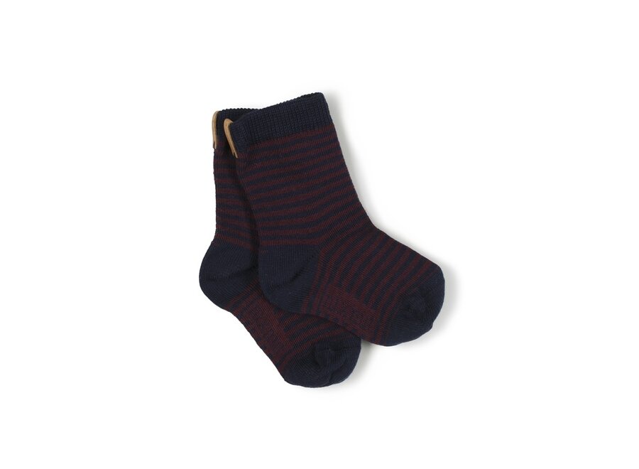 Socks Bordeaux Stripe