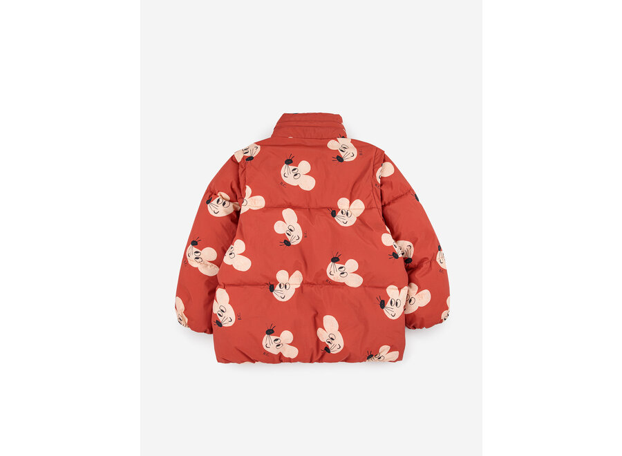 Mouse all over padded anorak KID