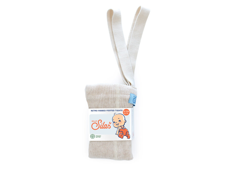 Footted Cotton Tights Cream Blend