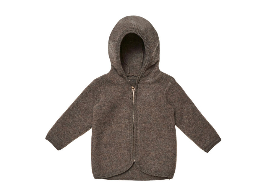 Jacket Soft Wool Cocoa Brown