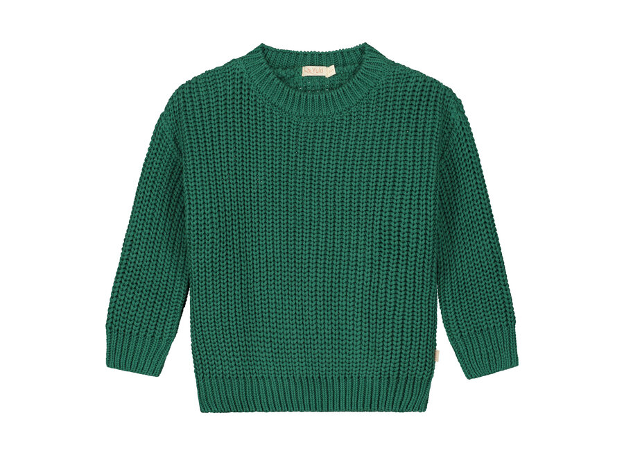 Chunky Knitted Sweater Leaf