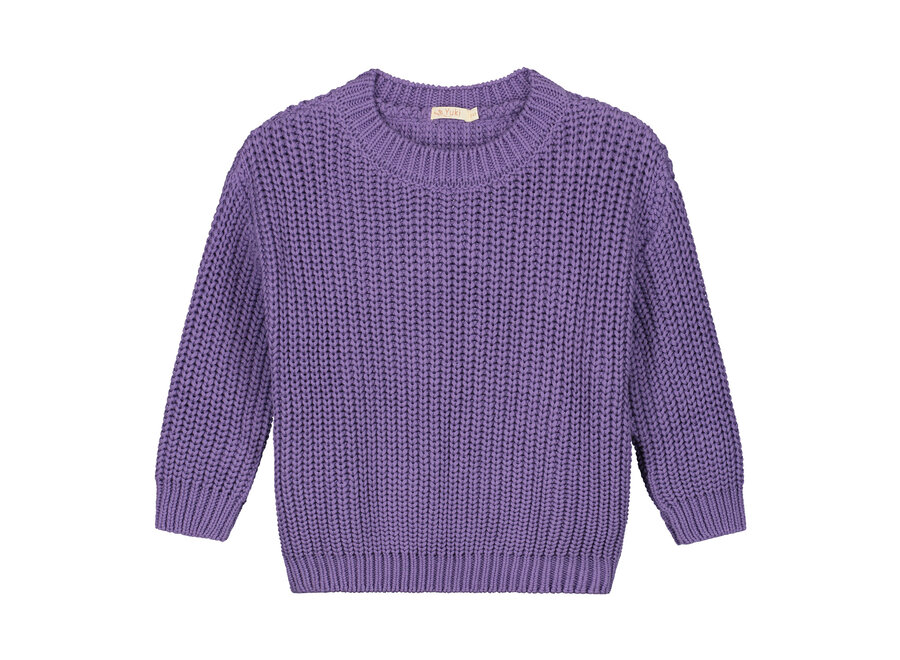 Chunky Knitted Sweater Violet