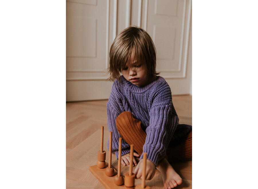 Chunky Knitted Sweater Violet