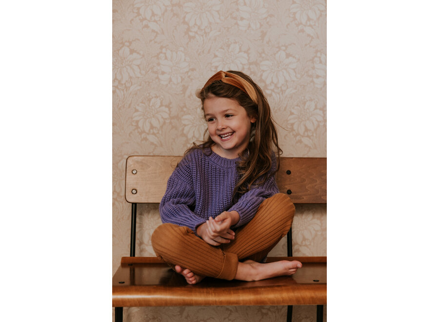 Chunky Knitted Sweater Violet