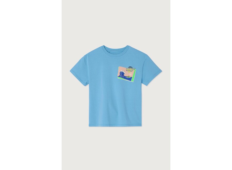 Fizvalley T-shirt Blue Azur Vintage
