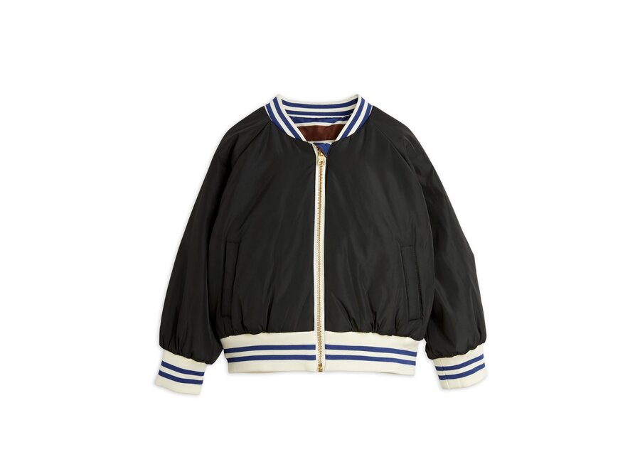 Stripe Reversible Baseball Jacket