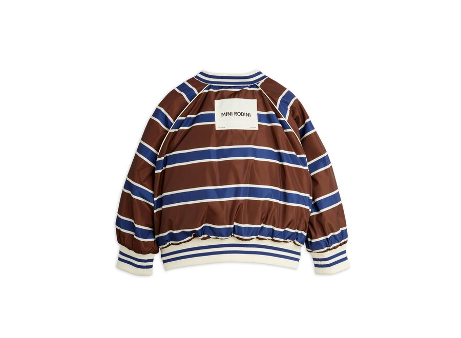 Stripe Reversible Baseball Jacket