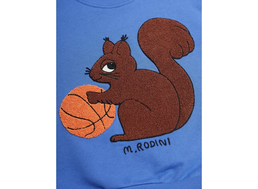 Squirrel Chenille emb Sweatshirt